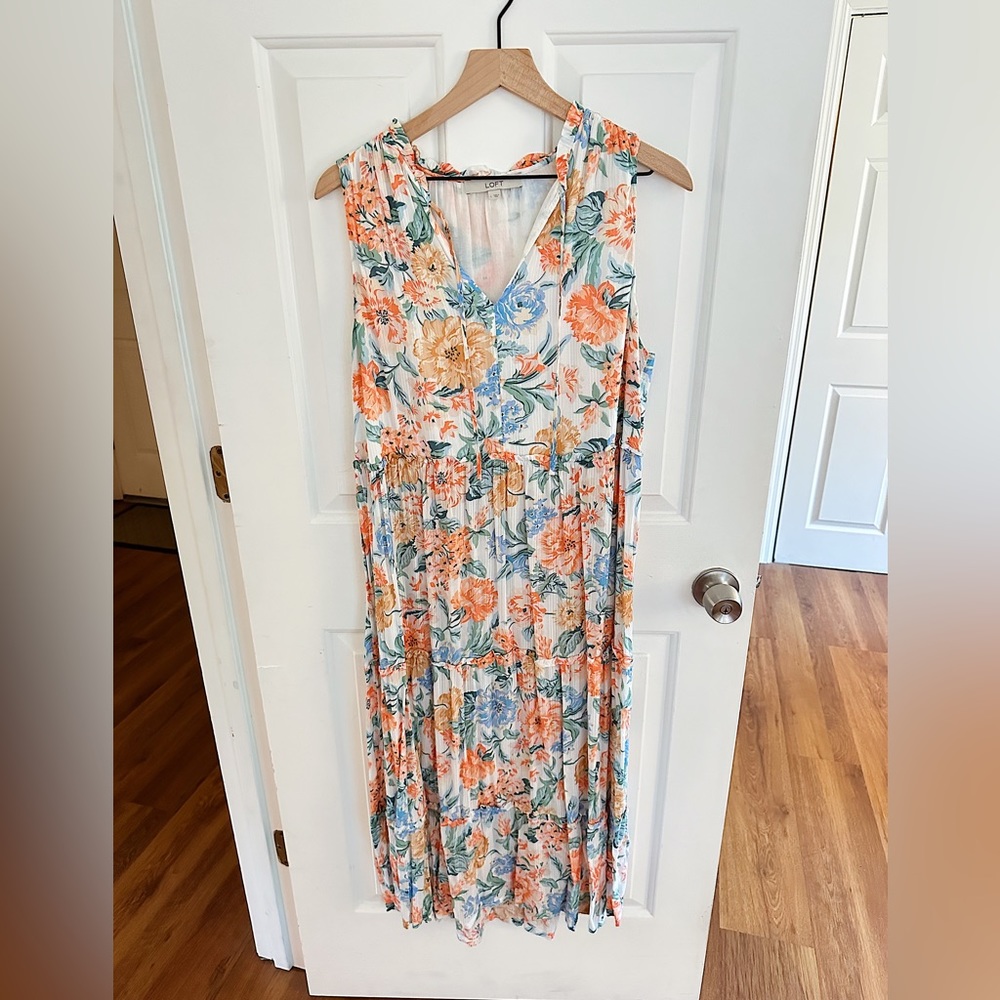 LOFT Floral Maxi Dress